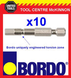 10 x BORDO IMPACT HX5 X 50mm POWER INSERT BITS – GEAT FOR IMPACT DRIVERS!