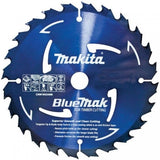 MAKITA B-44965 BLUEMAK 190mm x 24 TEETH 20mm BORE TCT CIRCULAR SAW BLADE
