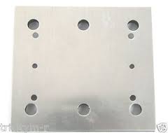 Plaque De Ponçage De Remplacement EMSea 110x100 Mm - Compatible Makita BO4555 BO4556 - Support éponge PU Et Aluminium