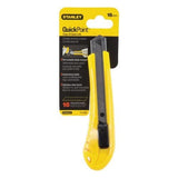 Stanley 10-280 18 mm Quick-Point Snap-Off Knife, Yellow