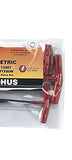 Bondhus Metric End T-Handle Hex Key Pouch 8-Piece Set, 2-10 mm Size