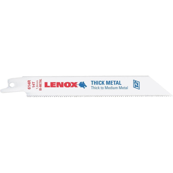 LENOX Tools Metal Cutting Reciprocating Saw Blade with Power Blast Technology, Bi-Metal, 6-inch, 18 TP