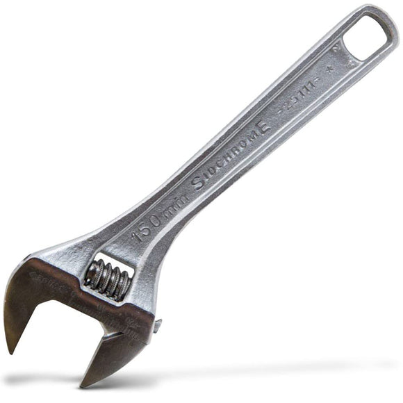 Sidchrome Premium Chrome Plated Adjustable Wrench, 150 mm Size