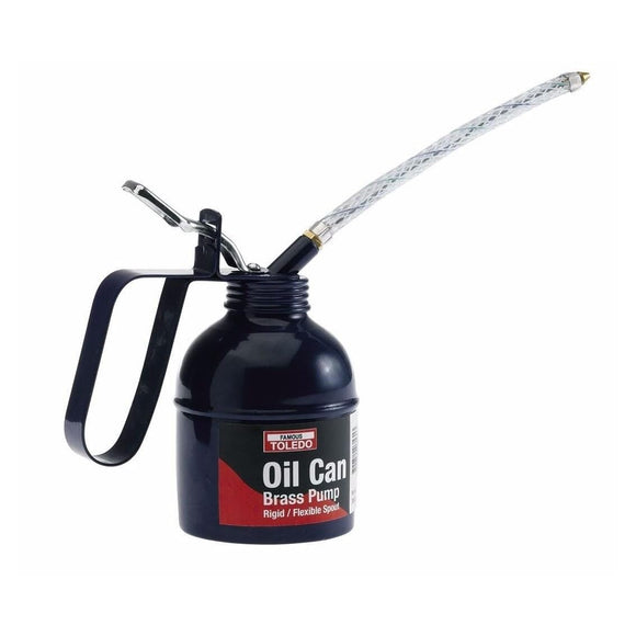 Toledo Oil Can with Pistol Grip and Brass Pump, 500 ml Capacity