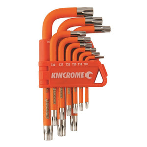 Kincrome Short Series Tamperproof Torx Key 9-Pieces Set