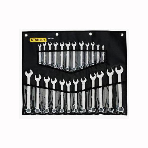 Stanley Metric and A/F Combination Spanner 24-Pieces Set