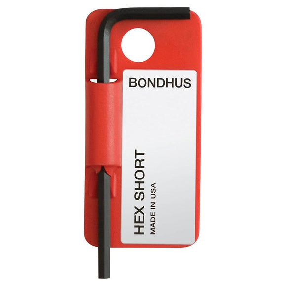 Bondhus Short Arm Hex End L-Wrench, 2.0 mm Size