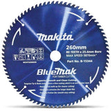 Makita Bluemak Tungsten Carbide Tipped Saw Blade, 260 mm x 25.4 mm x 80T