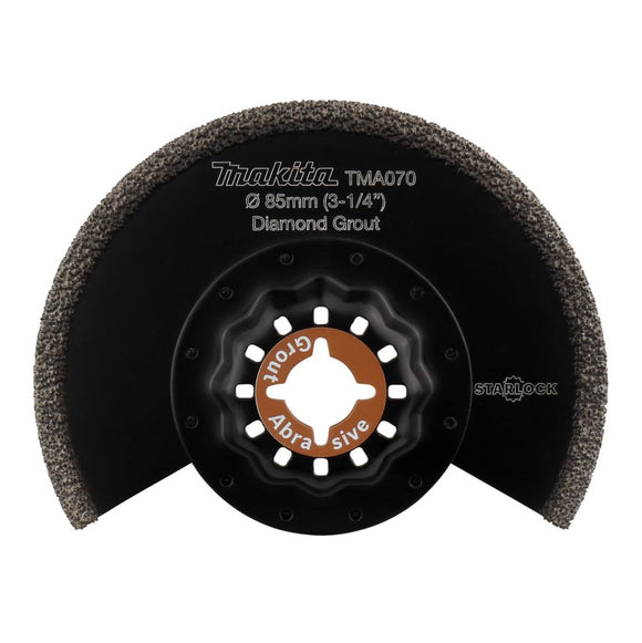 Makita Starlock Grout Diamond Riff 40 Grit Saw Blade, 85 mm x 2 mm