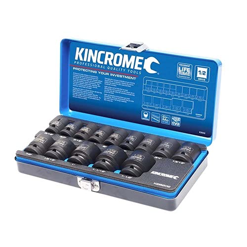 Kincrome 1/2-Inch Square Drive Imperial 14-Pieces Impact Socket Set