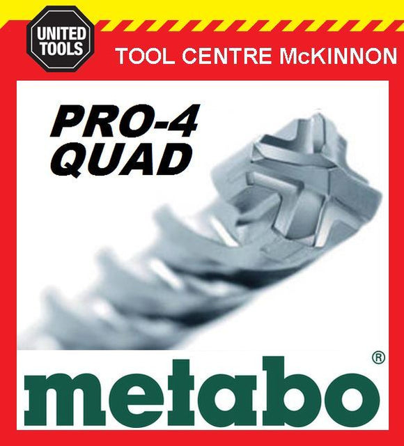 METABO 25.0 x 400 x 450mm SDS PLUS PRO-4 QUAD HAMMER DRILL BIT – MADE IN GERMANY