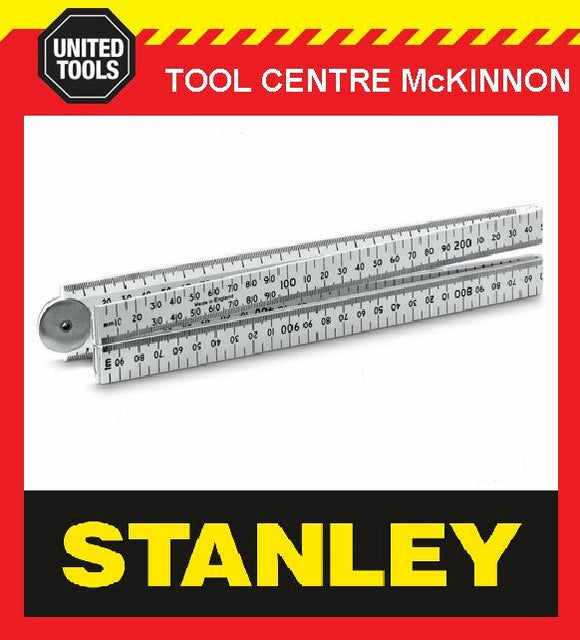 STANLEY 35-444 LONGLIFE BEVEL EDGE 1m METRIC FOLDING RULE – MADE IN ENGLAND
