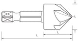 P&N BY SUTTON 12mm ROSE HEAD CRV COUNTERSINK FOR TIMBER, PLASTIC & ALUMINIUM