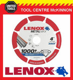 NEW! LENOX METALMAX 4” / 105mm METAL CUTTING WHEEL – 1000+ CUTS PER BLADE!