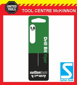 SUTTON VIPER 1.0mm HSS METRIC JOBBER DRILL BIT – WOOD, METAL & PLASTIC