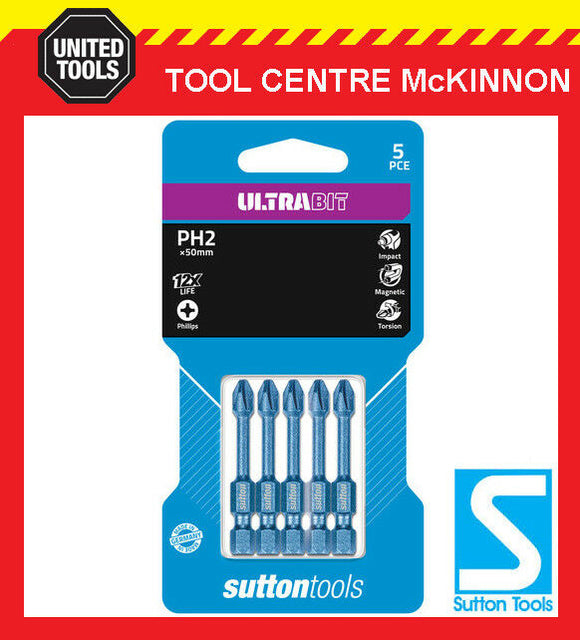 SUTTON IMPACT ULTRABIT GERMAN MADE SCREWDRIVER BITS - VARIOUS TYPES & SIZES