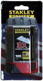 100 x STANLEY FAT MAX UTILITY KNIFE BLADES IN CASE