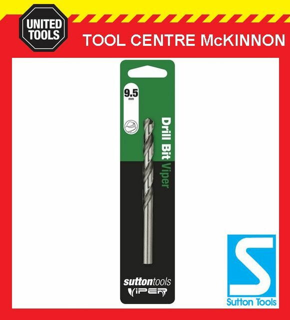 SUTTON VIPER 9.5mm HSS METRIC JOBBER DRILL BIT – WOOD, METAL & PLASTIC