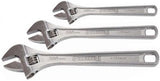 SIDCHROME 3pce CHROME PLATED ADJUSTABLE WRENCH SHIFTER SET – 6, 8 & 10”
