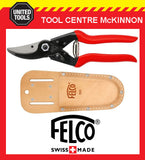 FELCO 5 ECONOMY SWISS MADE PRUNING SHEAR / SECATEURS + LEATHER HOLSTER