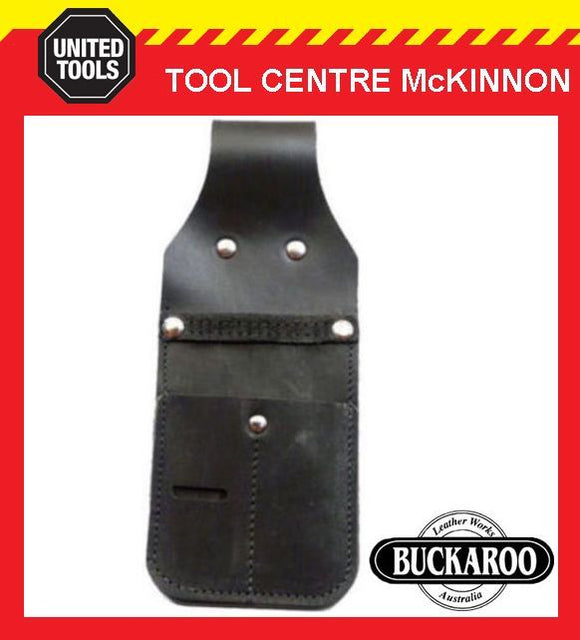 BUCKAROO TMSKP AUSTRALIAN MADE LEATHER STANLEY KNIFE, PENCIL & PUNCH POUCH