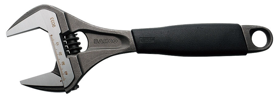 BAHCO ERGO 9033 270mm – 10” EXTRA WIDE OPENING ADJUSTABLE WRENCH SHIFT ...