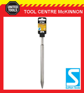 P&N BY SUTTON TOOLS 250mm SDS PLUS ROTARY HAMMER BULL POINT CHISEL BIT