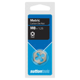 SUTTON M6 x 1.0mm METRIC CARBON DIE NUT / THREAD CLEANER RESTORER