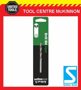 SUTTON VIPER 6.0mm HSS METRIC JOBBER DRILL BIT – WOOD, METAL & PLASTIC