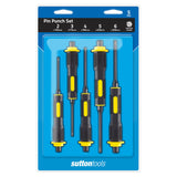 SUTTON TOOLS 5pce PIN PUNCH SET WITH SOFT GRIP HANDLES