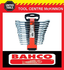 BAHCO 1RM/SH12 12pce RATCHET COMBINATION GEAR RING & OPEN END WRENCH SPANNER SET