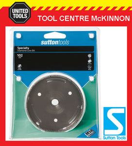 SUTTON 102mm DIAMOND CORE HOLESAW FOR TILES PORCELAIN & BRICK – SUIT M14 GRINDER