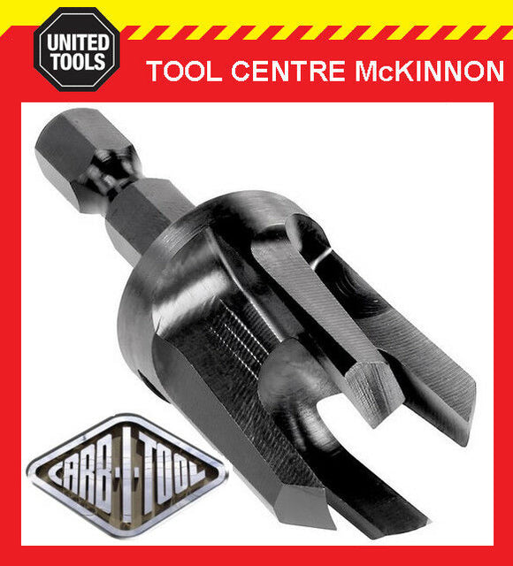 CARB-I-TOOL / CARBITOOL HPLG TIMBER PLUG CUTTERS WITH ¼” HEX SHANK - ALL SIZES