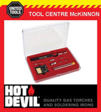 HOT DEVIL HT1937K 9 IN 1 SLIMLINE BUTANE GAS MICRO BLOW TORCH & SOLDERING KIT