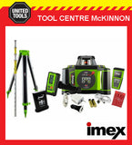 IMEX i77RK RED ROTATING LASER LEVEL KIT – DIGITAL RECEIVER TRIPOD & STAFF