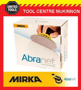 10 x MIRKA ABRANET P120 125mm DUST-FREE ABRASIVE SANDING DISC – SUIT FESTOOL ETC