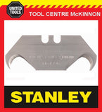 10 x STANLEY LARGE HOOK / HOOKED UTILITY KNIFE BLADES – 2x5 PACK