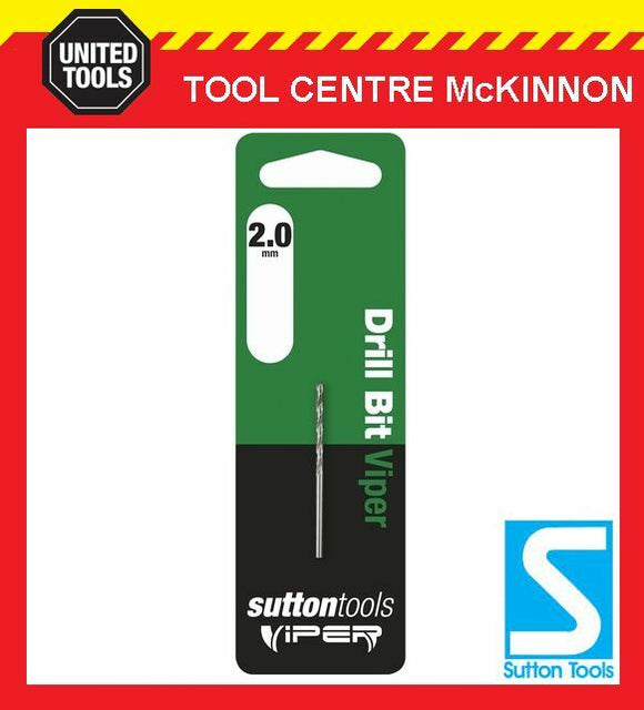 SUTTON VIPER 2.0mm HSS METRIC JOBBER DRILL BIT – WOOD, METAL & PLASTIC