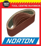 10 x NORTON #120 GRIT 3” (75 x 610) SANDING BELT – SUIT MAKITA 9924DB AND OTHERS