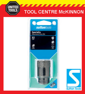 SUTTON 32mm DIAMOND CORE HOLESAW FOR TILES PORCELAIN & BRICK – SUIT M14 GRINDER