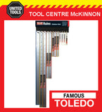 FAMOUS TOLEDO METRIC & A/F JAPANESE MADE STAINLESS STEEL RULES - 150mm - 1000mm