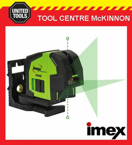 IMEX LX22G GREEN BEAM CROSSLINE LASER WITH PLUMB SPOT – 2 YEAR WARRANTY