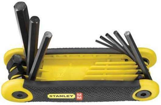 STANLEY 8pce METRIC FOLD UP HEX ALLEN KEY SET – Tool Centre McKinnon
