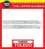 FAMOUS TOLEDO METRIC & A/F JAPANESE MADE STAINLESS STEEL RULES - 150mm - 1000mm