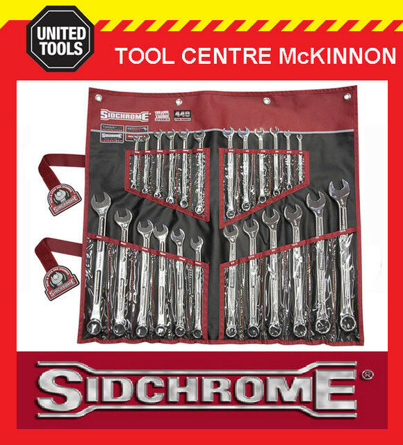 SIDCHROME SCMT22106 440 PRO SERIES 24pce RING & OPEN END METRIC & A/F SPANNER SE