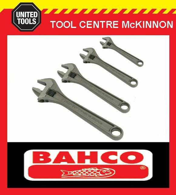BAHCO 80 SERIES 4pce PHOSPHATED ADJUSTABLE WRENCH SHIFTER SET – 6, 8, 10 & 12”