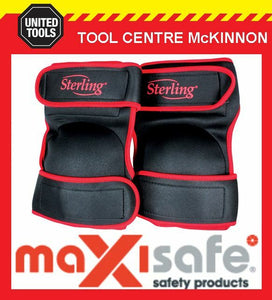 STERLING BY MAXISAFE SOFT COMFI STYLE NON MARKING TWIN STRAP KNEE PADS