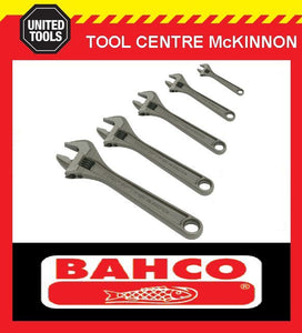 BAHCO 80 SERIES 5pce PHOSPHATED ADJUSTABLE WRENCH SHIFTER SET – 4, 6, 8, 10 & 12