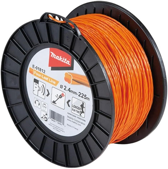 MAKITA LINE TRIMMER LINE / BRUSHCUTTER LINE – FOUR LEAF SILENT LINE 2.4mm X 225m