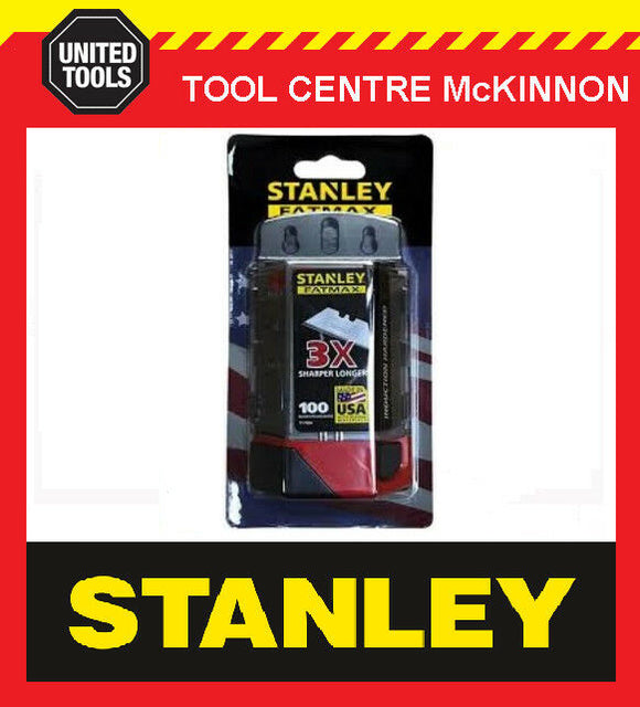 100 x STANLEY FAT MAX UTILITY KNIFE BLADES IN CASE